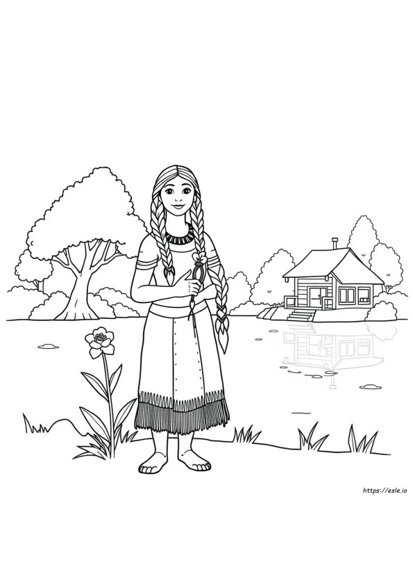 Coloriages De Pocahontas Historiques
