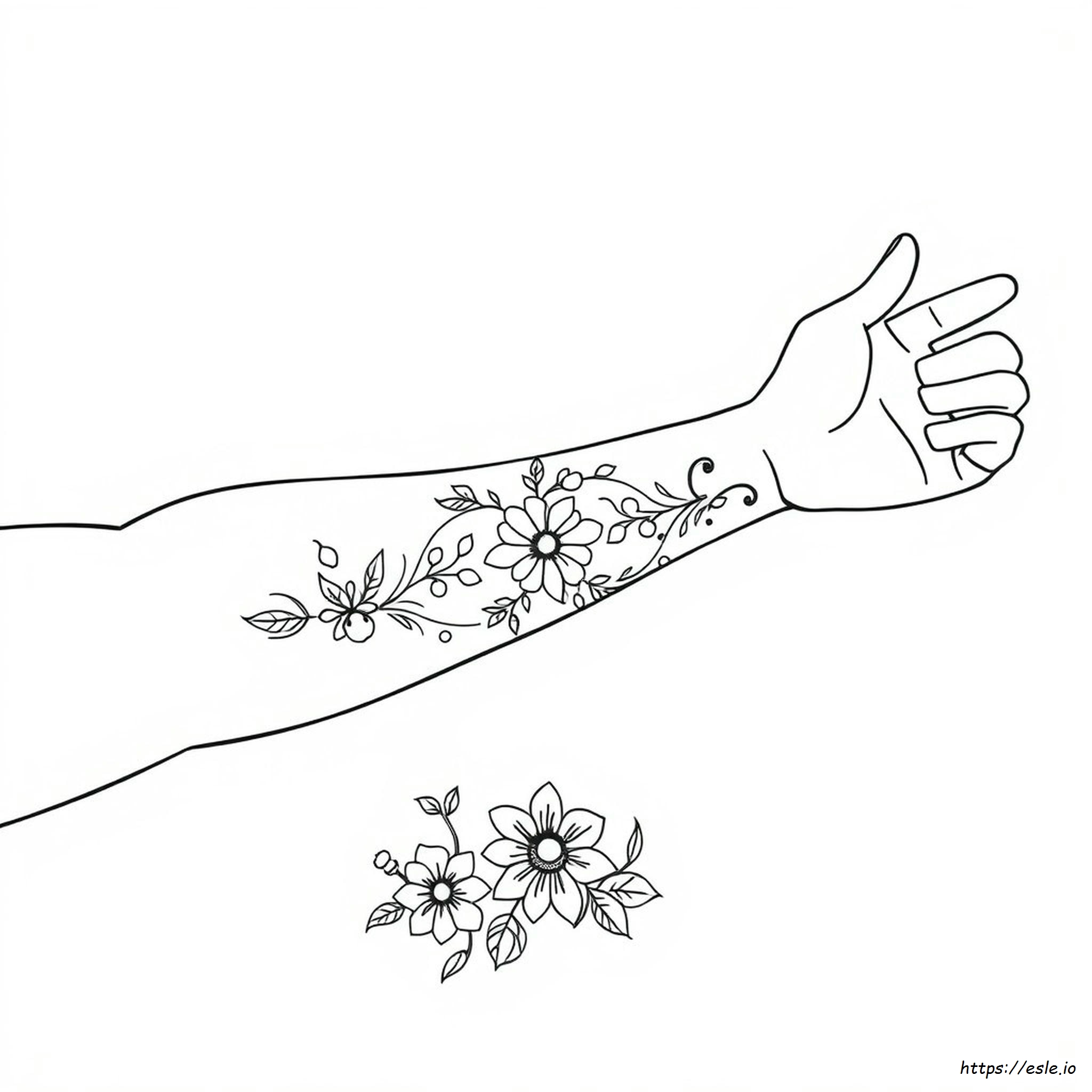 Printable Tattoo Coloring Pages