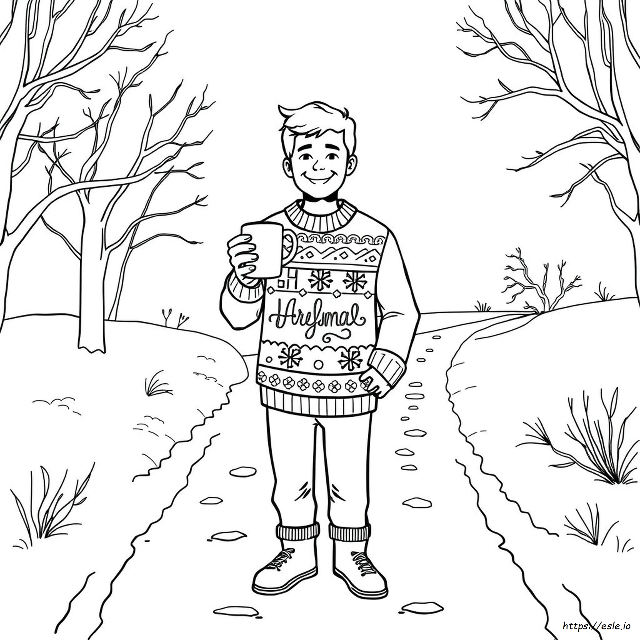 Ugly Christmas Sweater Coloring Ideas