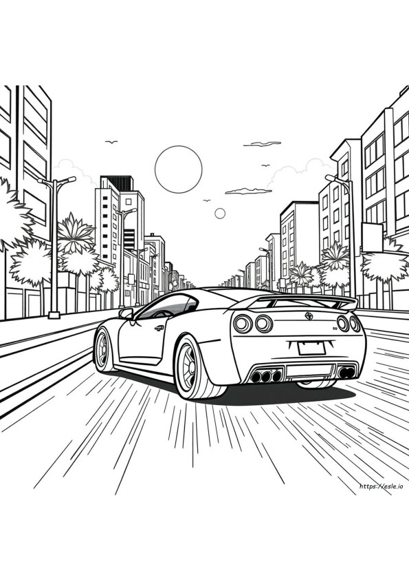 Fast And Furious Colouring Pages