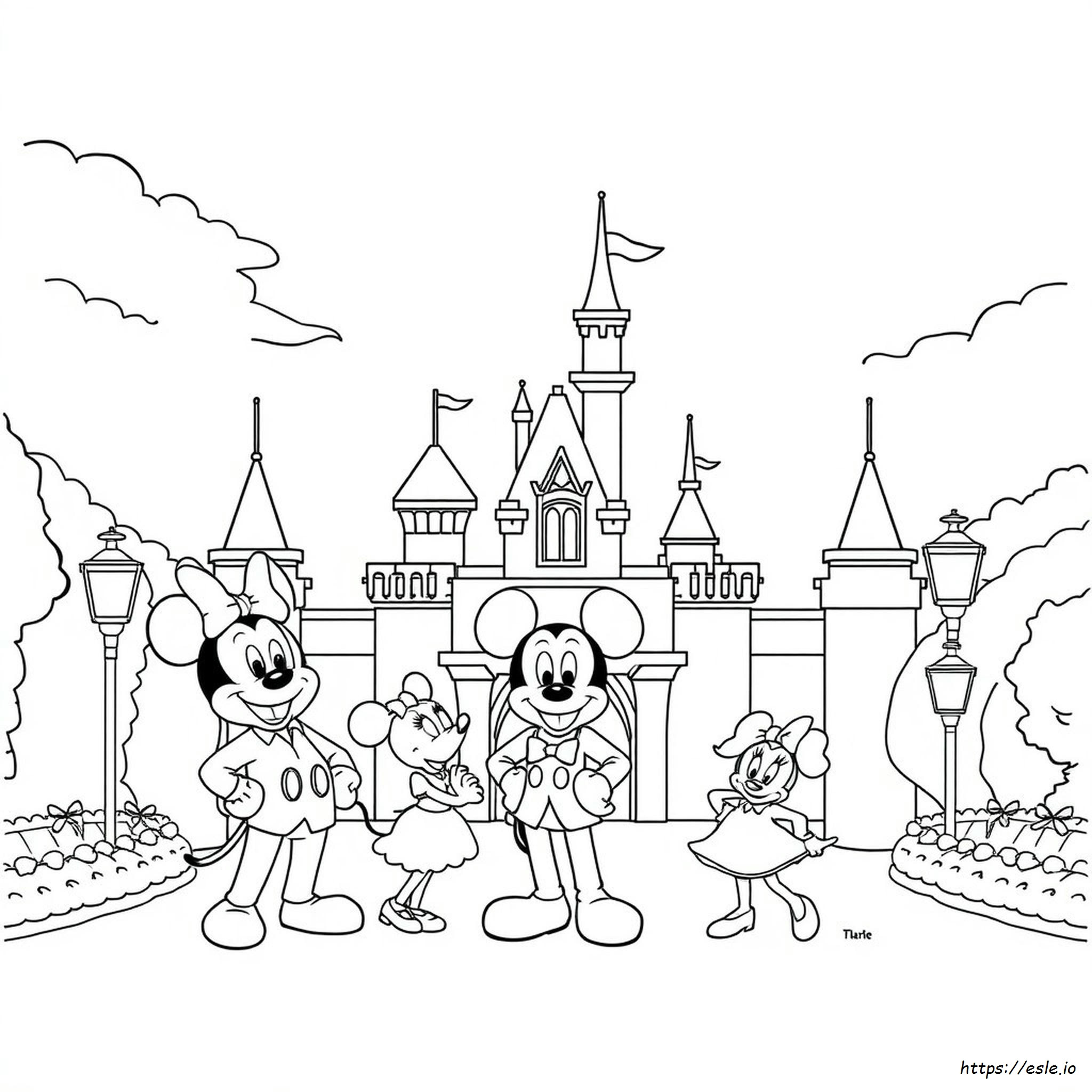 Dibujos Para Colorear De Disney World Gratis