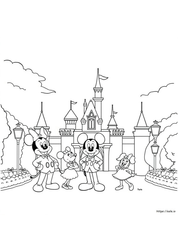 Disney World Coloring Pages Free