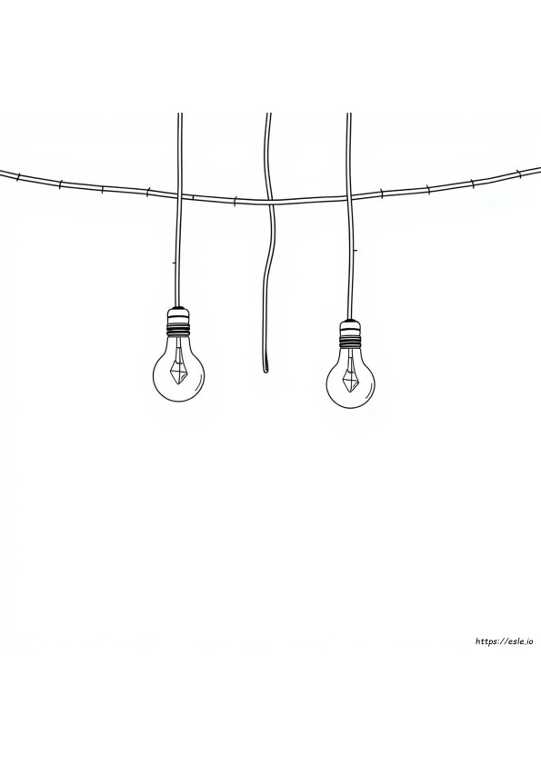Gambar Mewarnai Bola Lampu