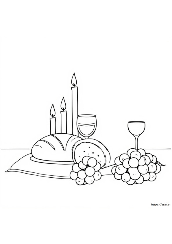 Shabbos Coloring Sheet Printable