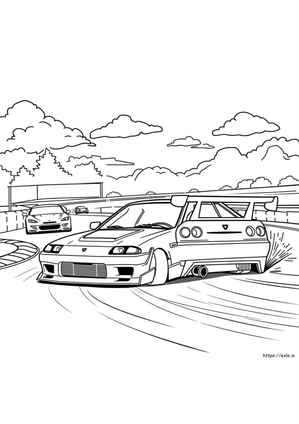 Jdm Car Drift Cars Coloring Pages