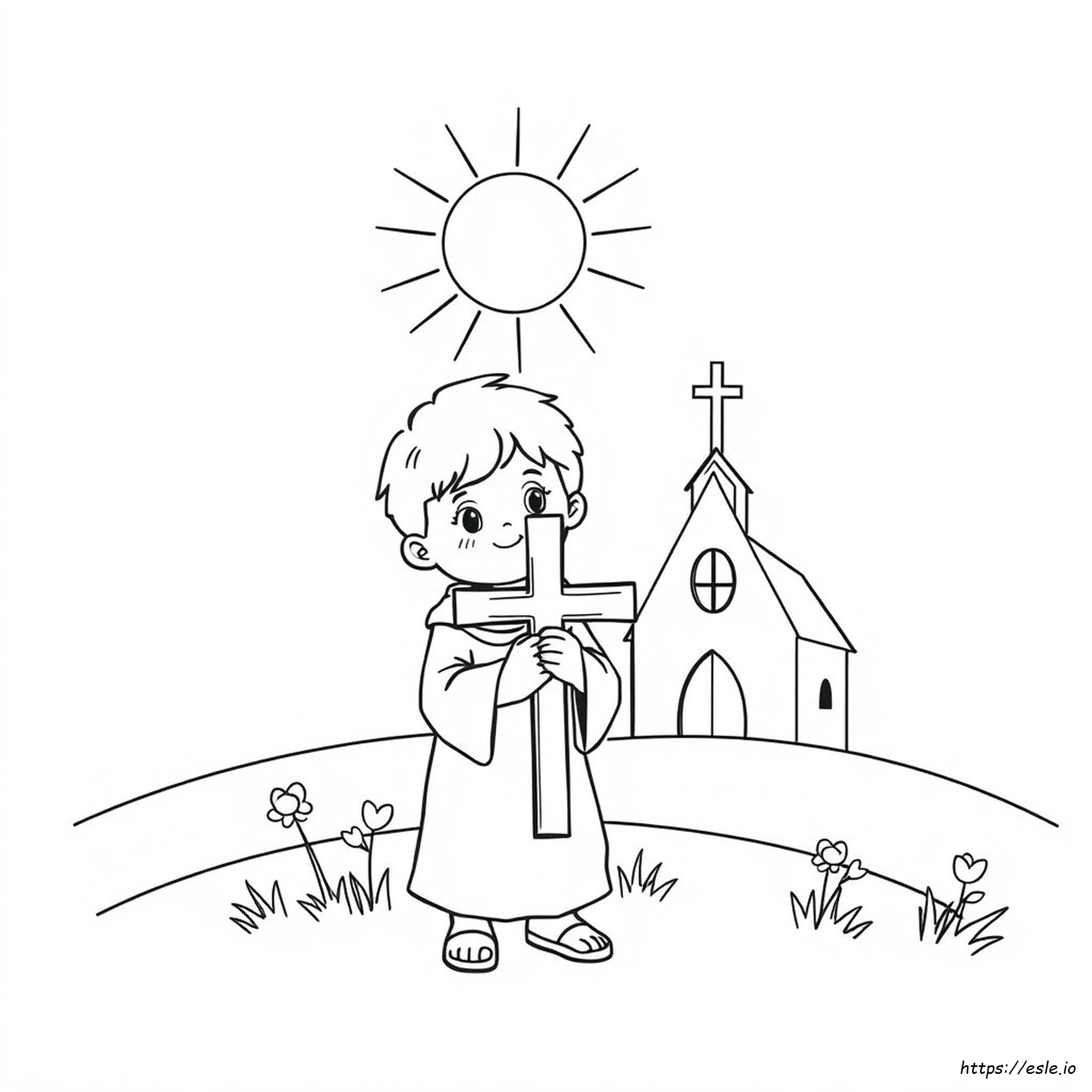 Christian Coloring Pages Kids