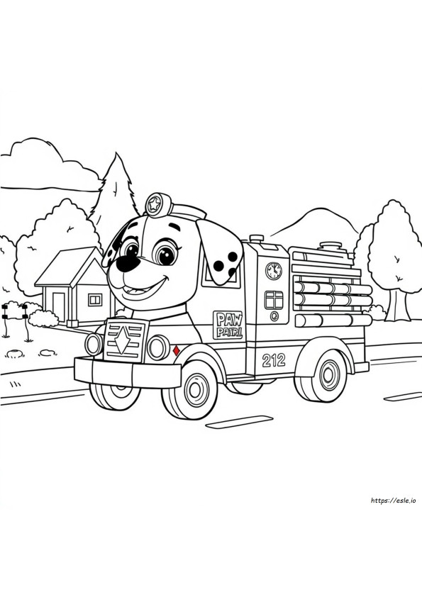 Paw Patrol Marshall Boyama Sayfaları