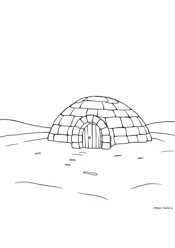 Coloring Pages Of Igloo
