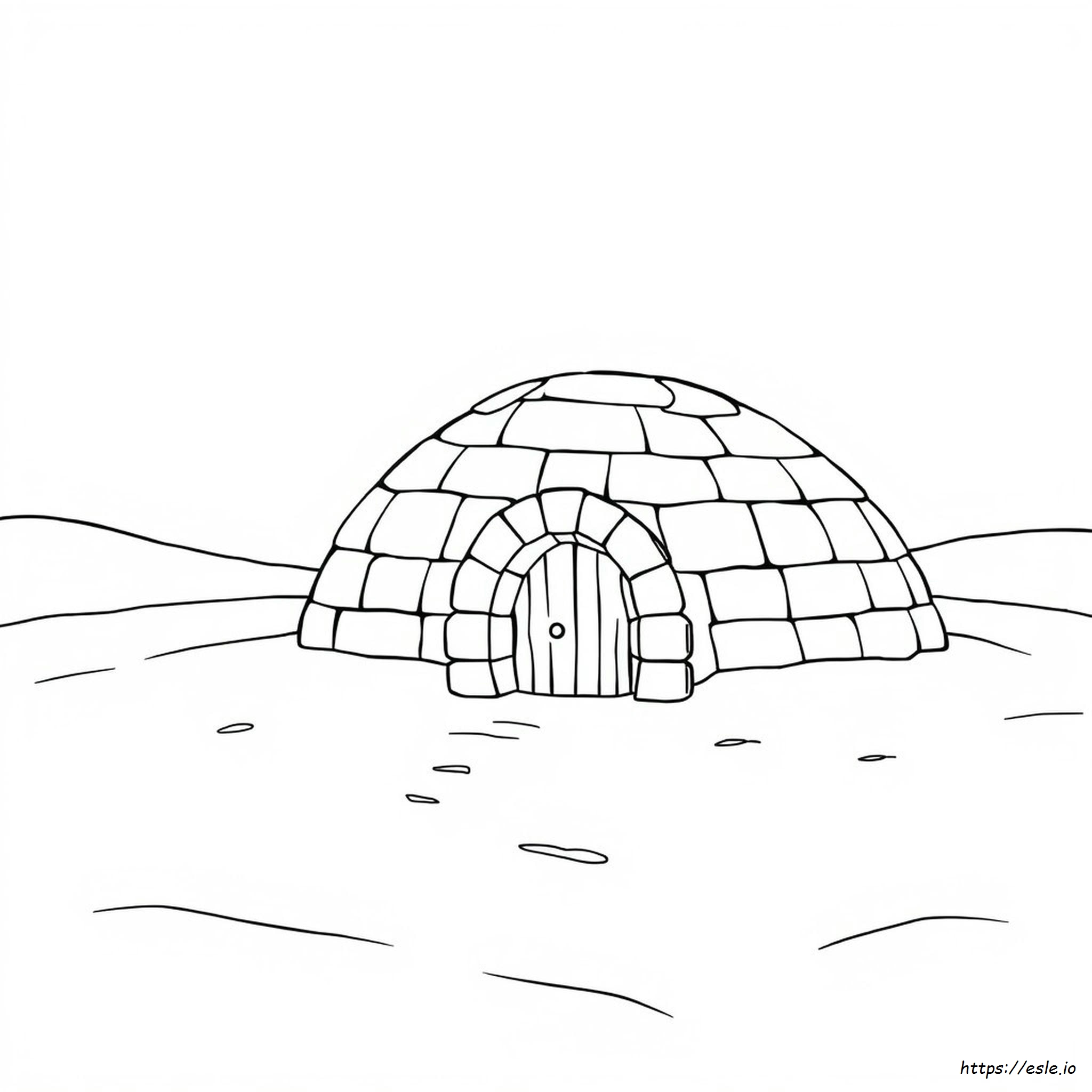 Coloring Pages Of Igloo