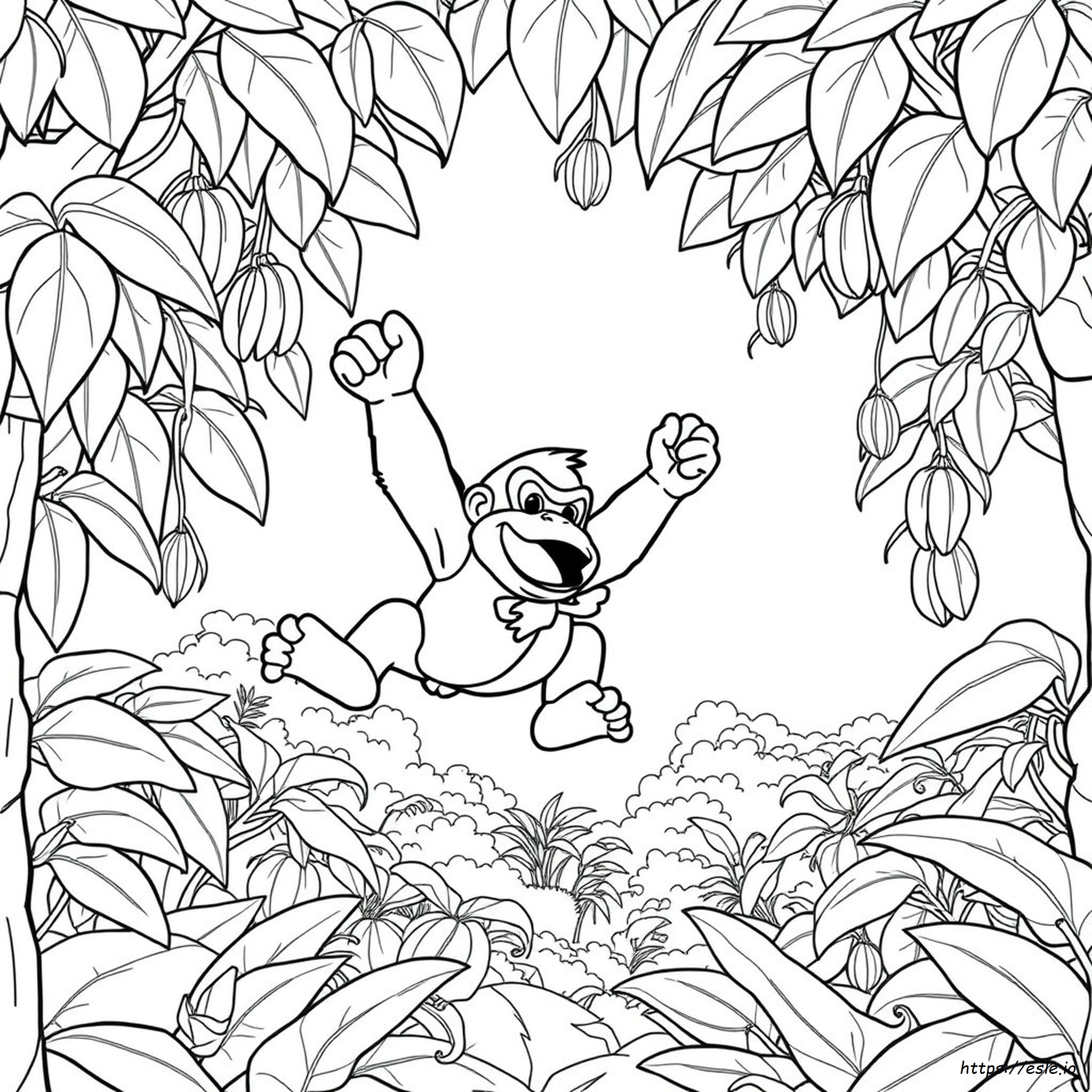 Kolorowanka Donkey Kong