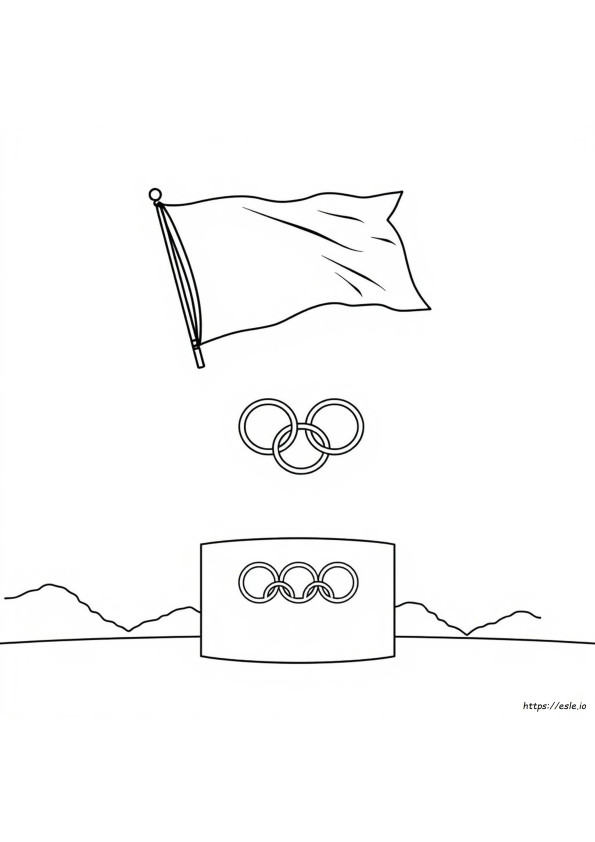 Bandiera Olimpica Da Colorare