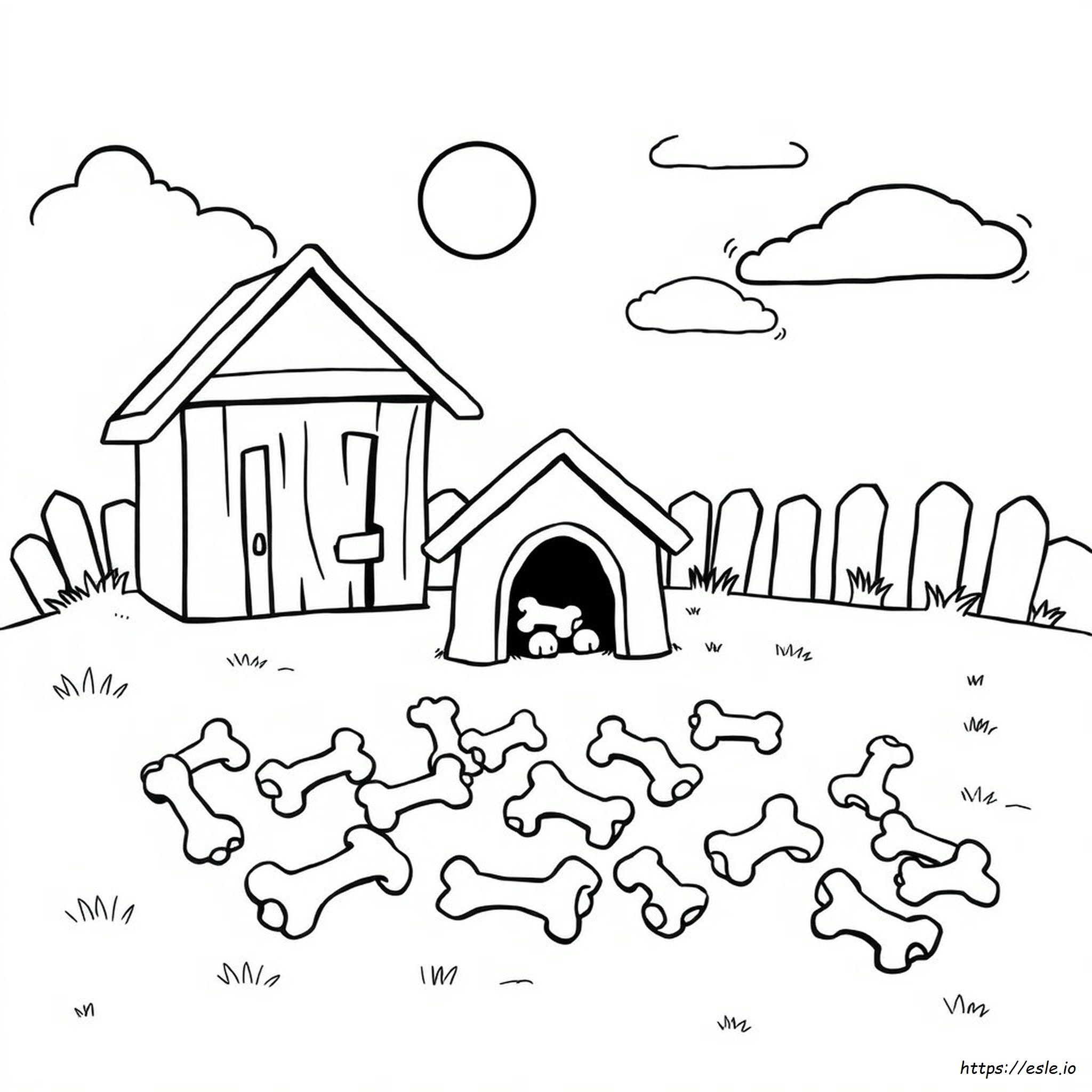 Coloring Pages Of Dog Bones