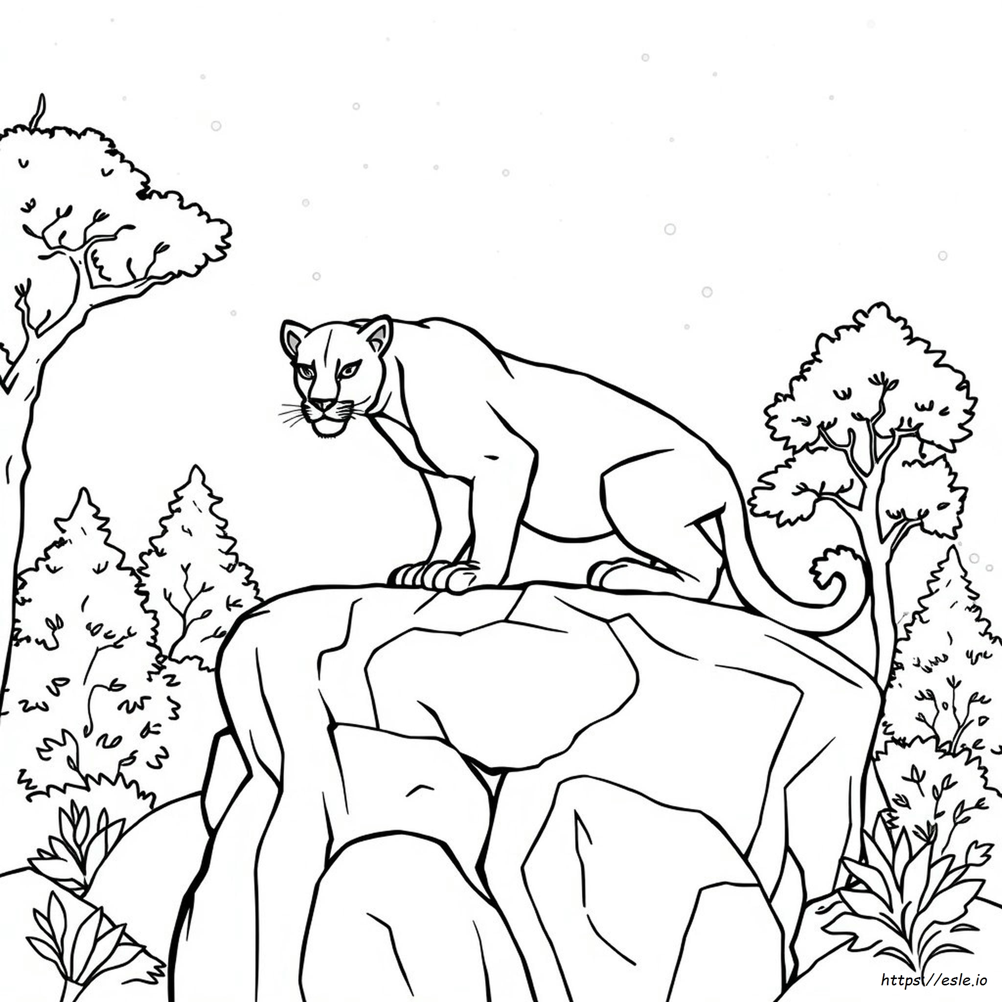 Panther Coloring Pages Pantera Negra Para Colorear