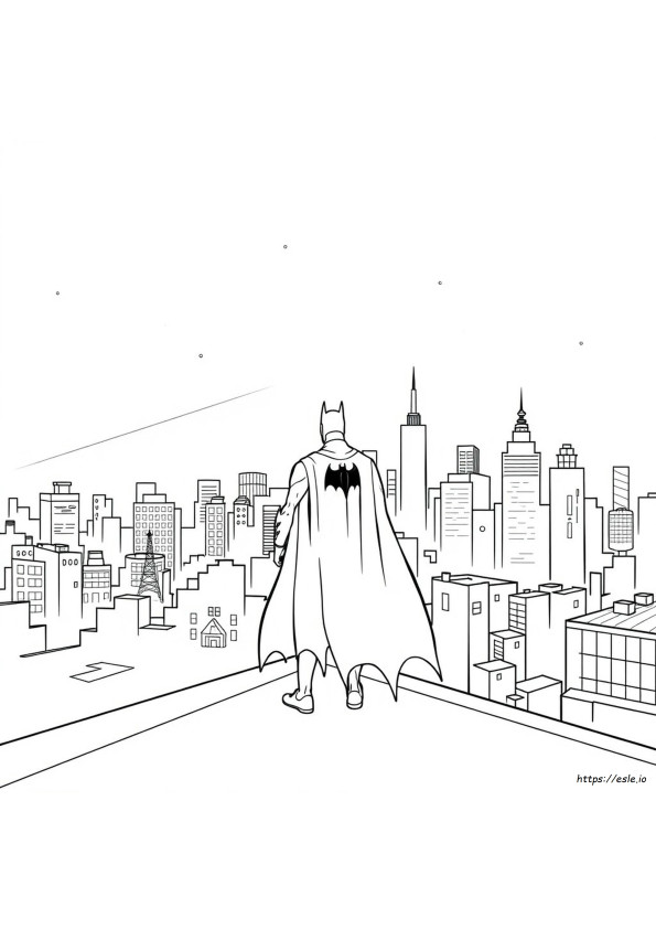 Batman Sketch For Colouring