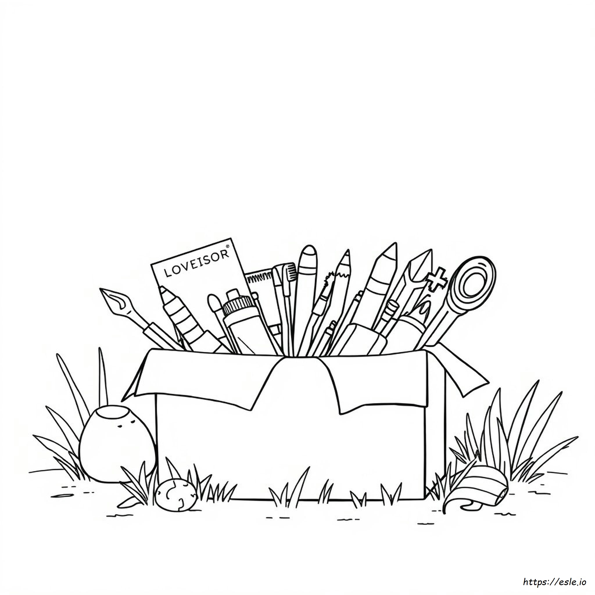 Caja De Suscripción Para Colorear