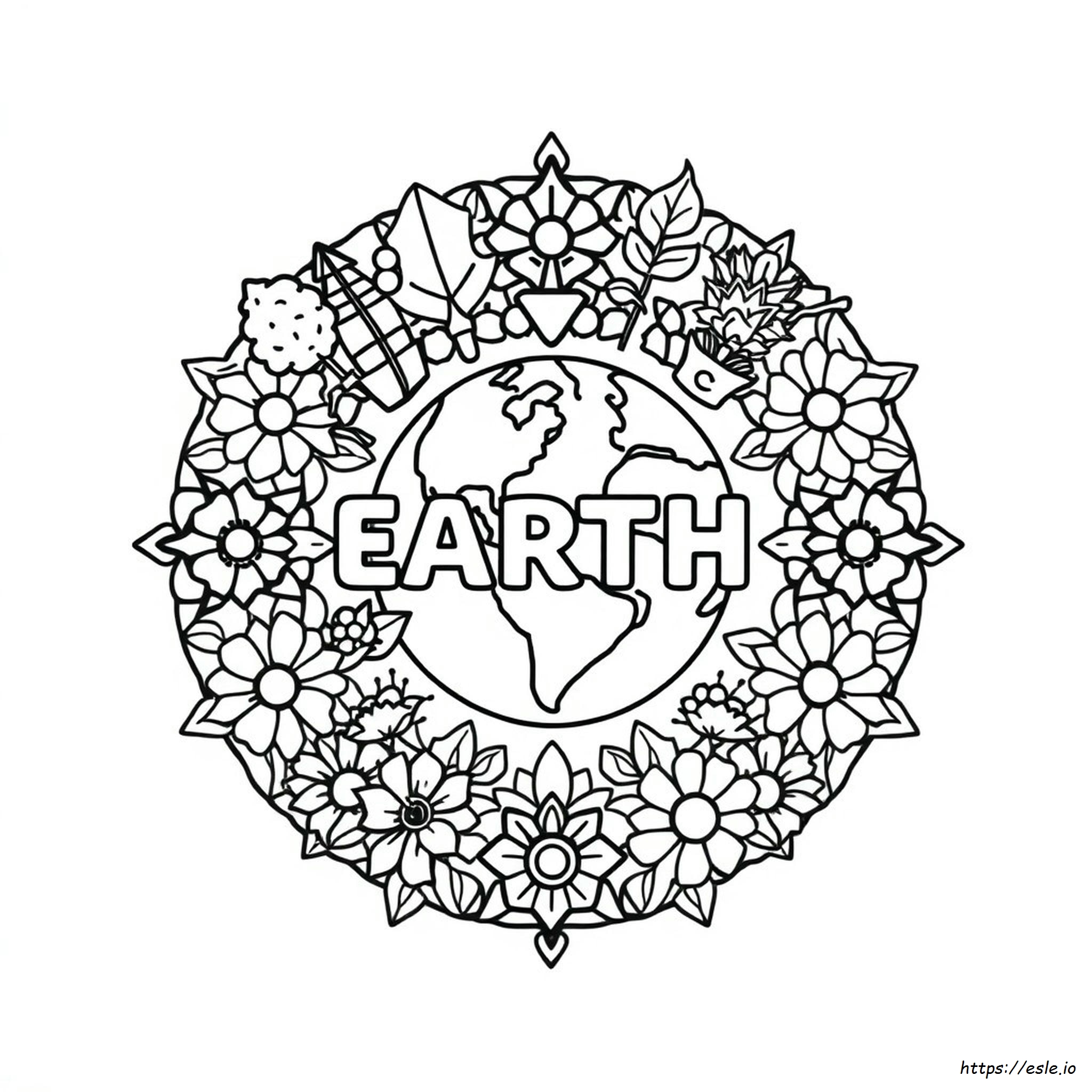 Earth Day Mandala Coloring Pages
