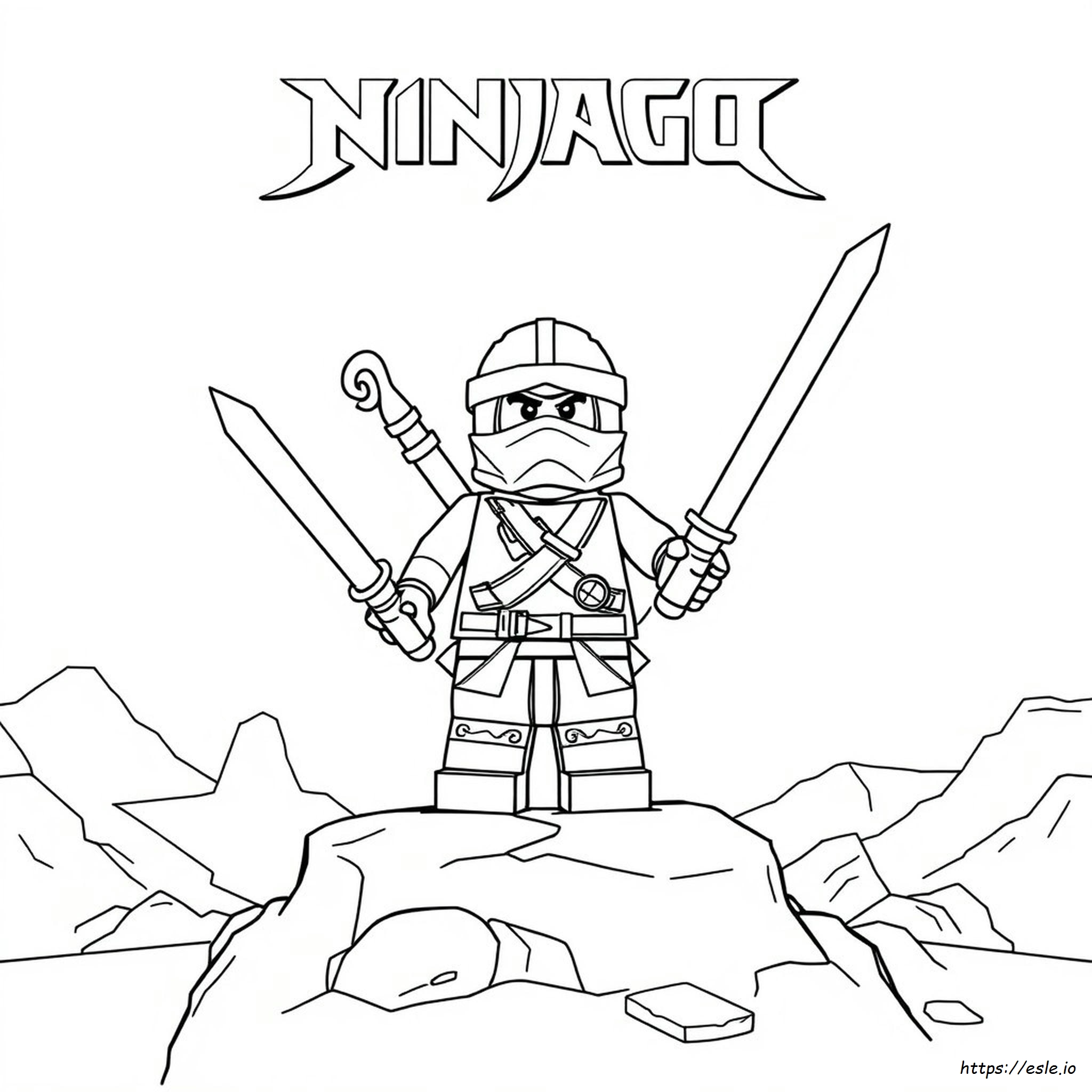 Lloyd Garmadon Złoty Ninja Lego Ninjago Kolorowanka Lloyd