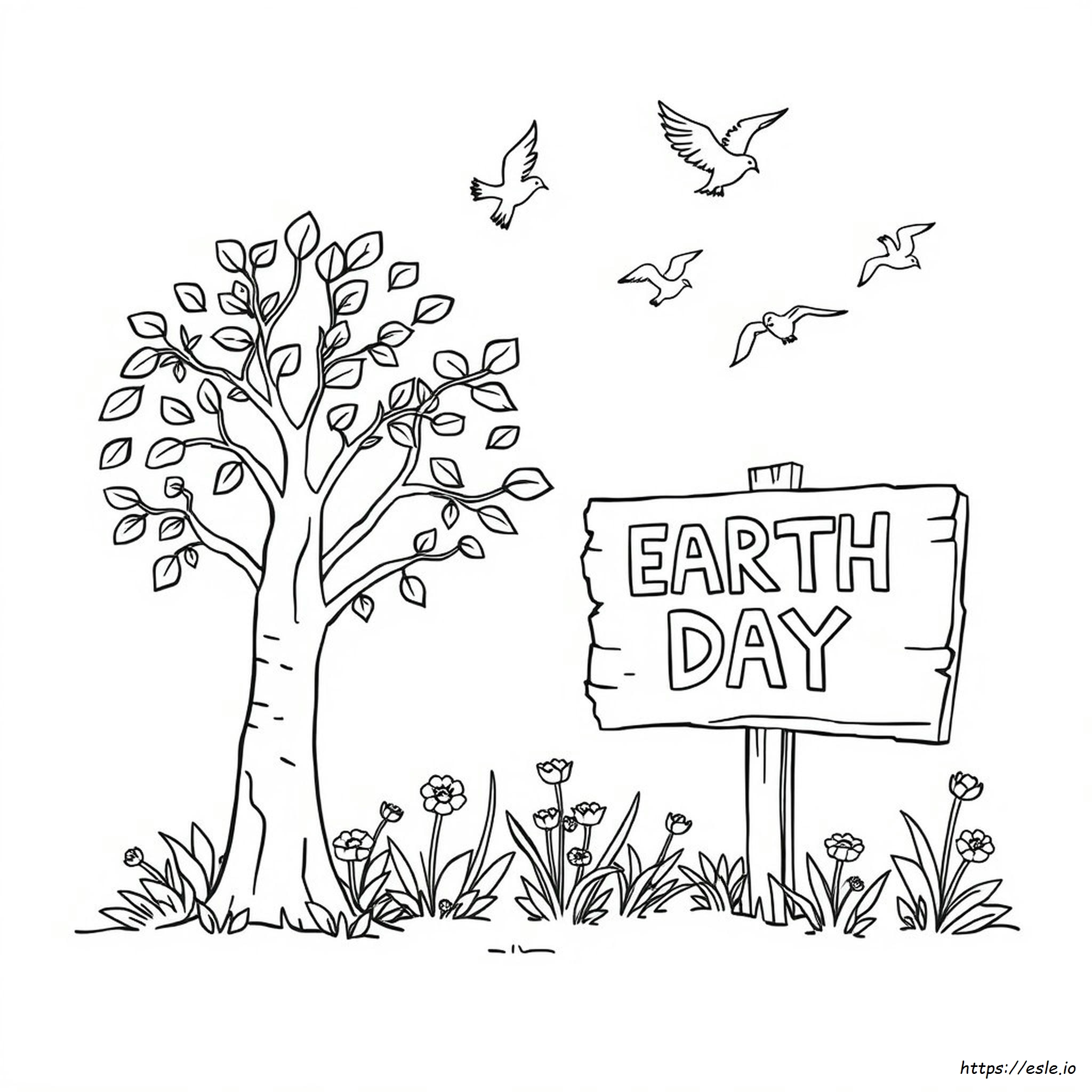 Earth Day Coloring Pages Free Printable