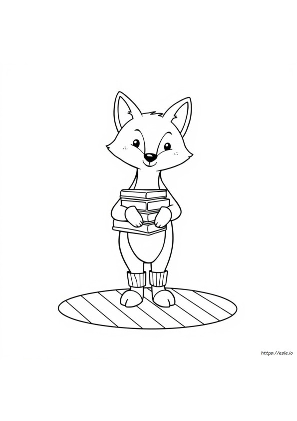 Coloriage Renard En Chaussettes À Imprimer