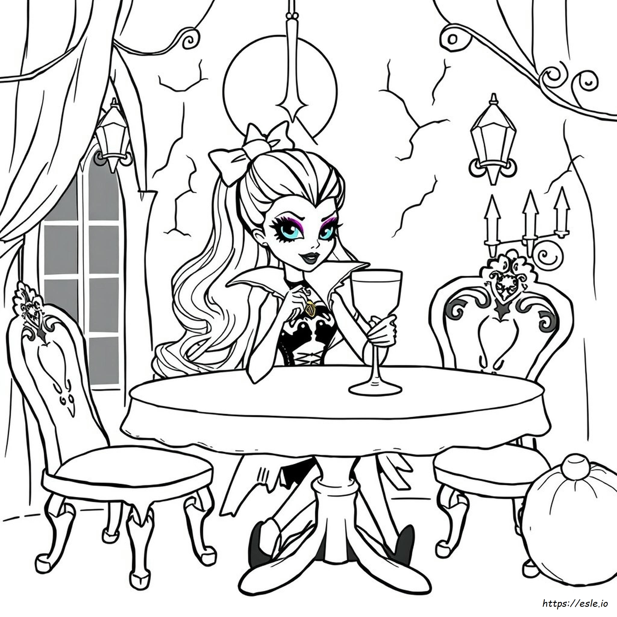 Draculaura Monster High Coloring Pages