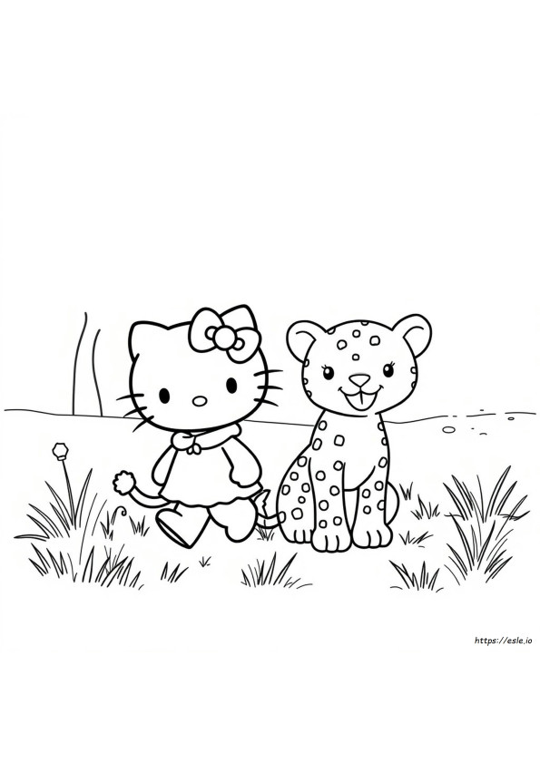 Hello Kitty Çita Boyama Sayfası
