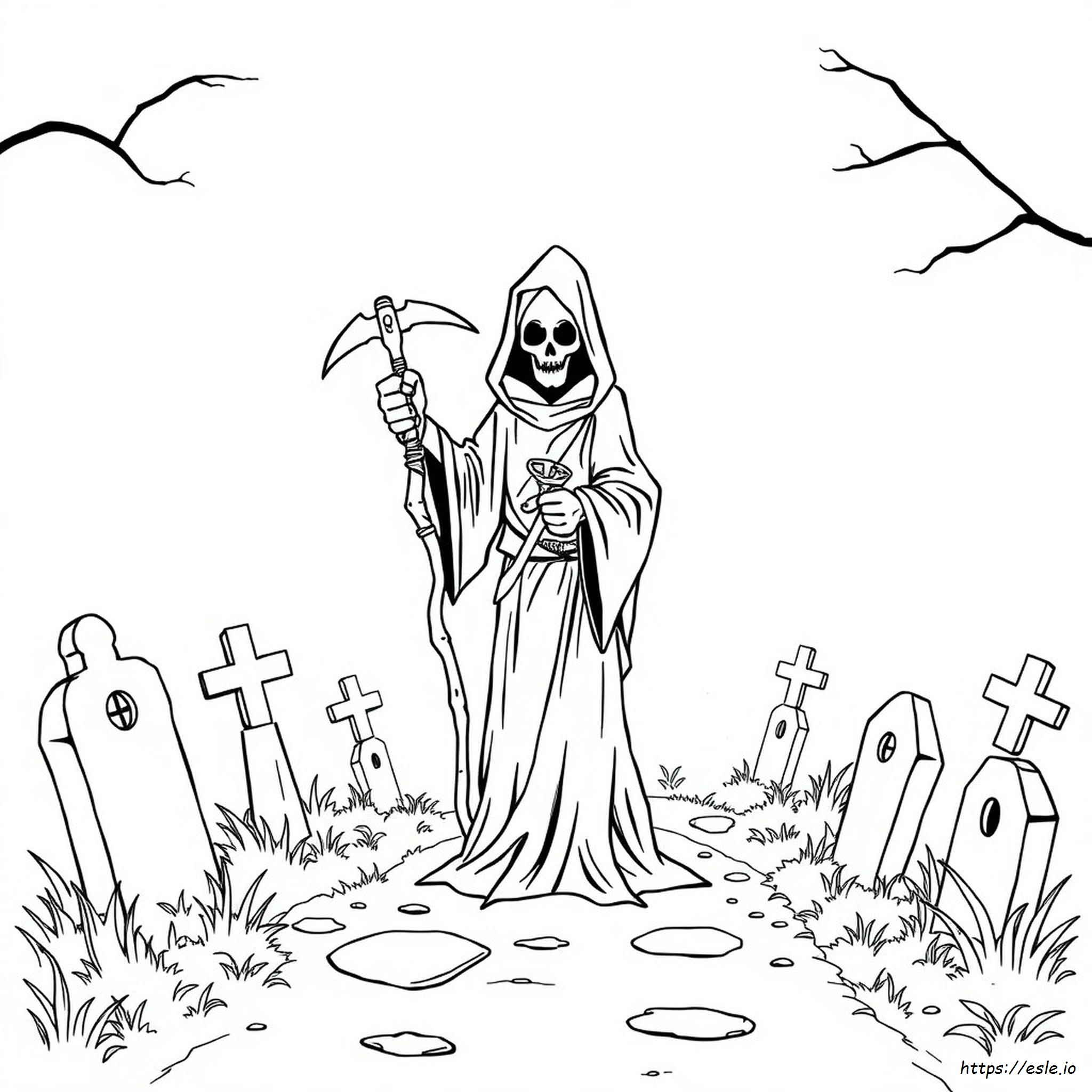 Grim Reaper Coloring Pages For Adults