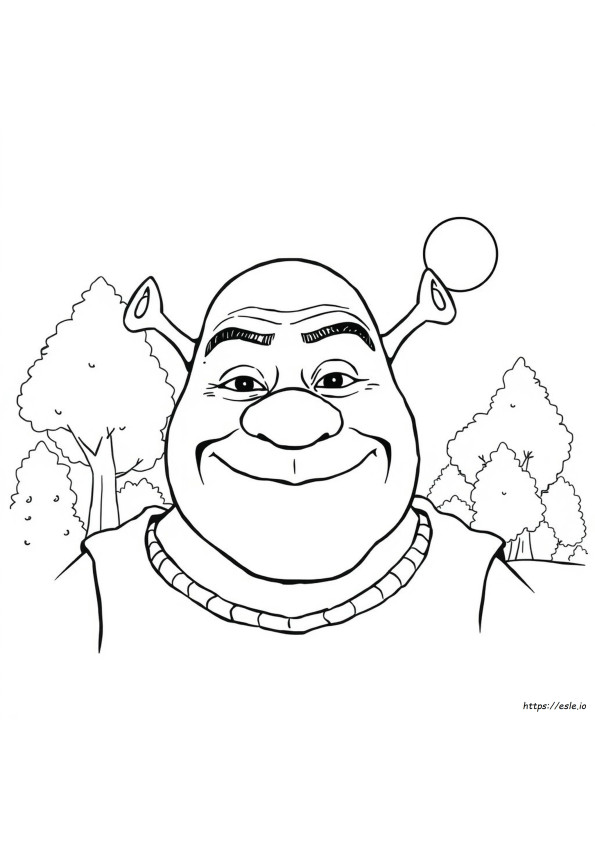 Shrek Gesicht Ausmalbilder