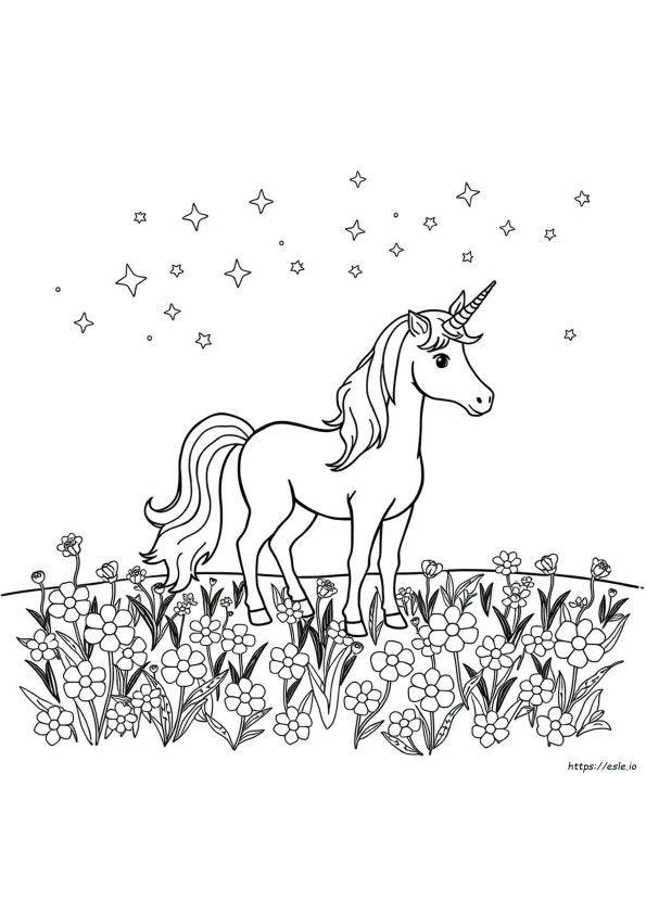 Hard Unicorn Coloring Pages