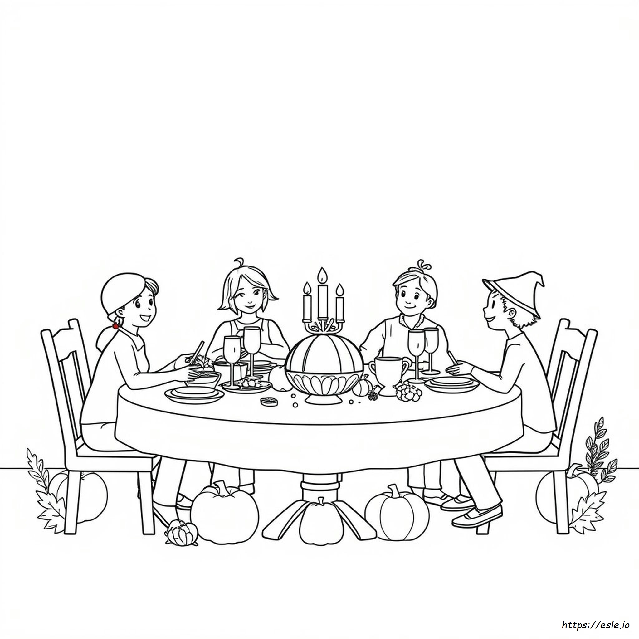 Coloriage De Thanksgiving Pleine Page