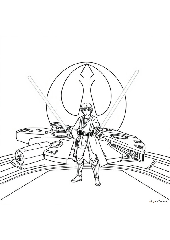 Luke Skywalker Ausmalbilder