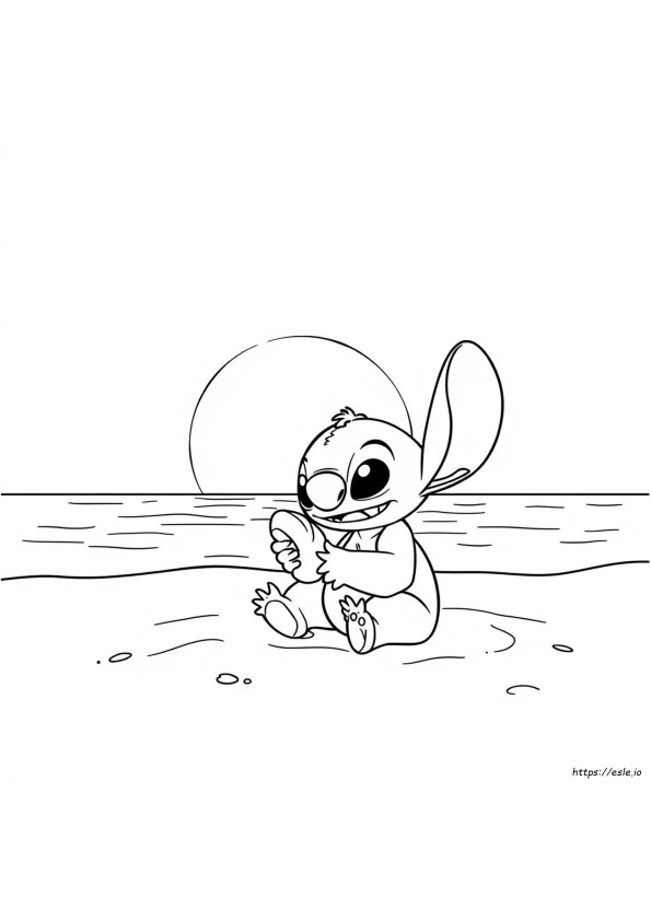 Disney Stitch Colouring