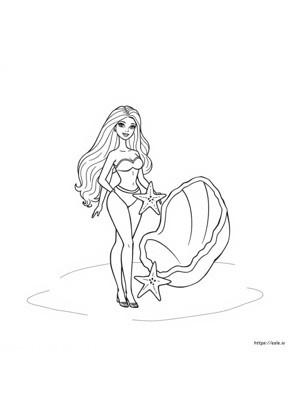Barbie Free Colouring Pages