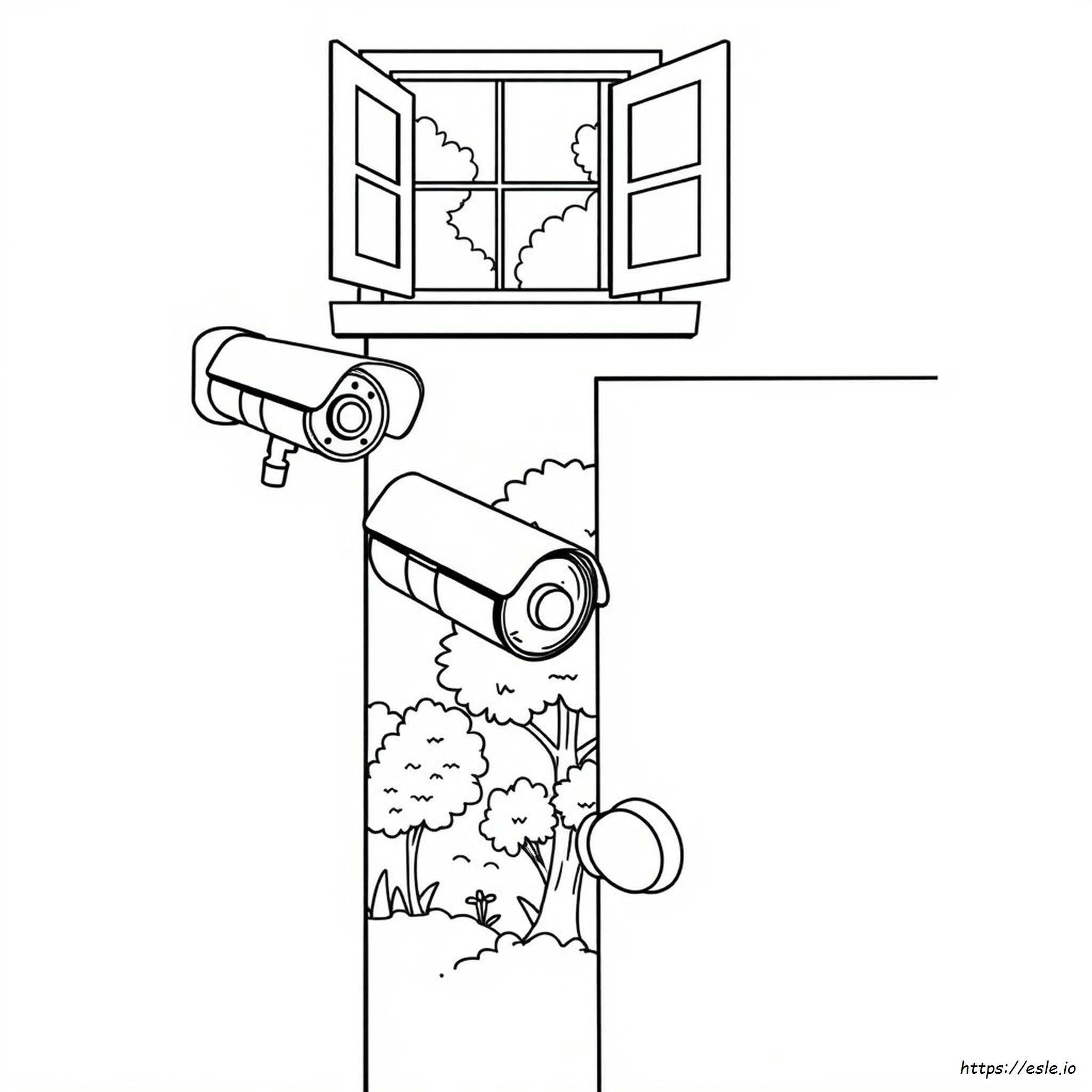 Security Camera Coloring Page