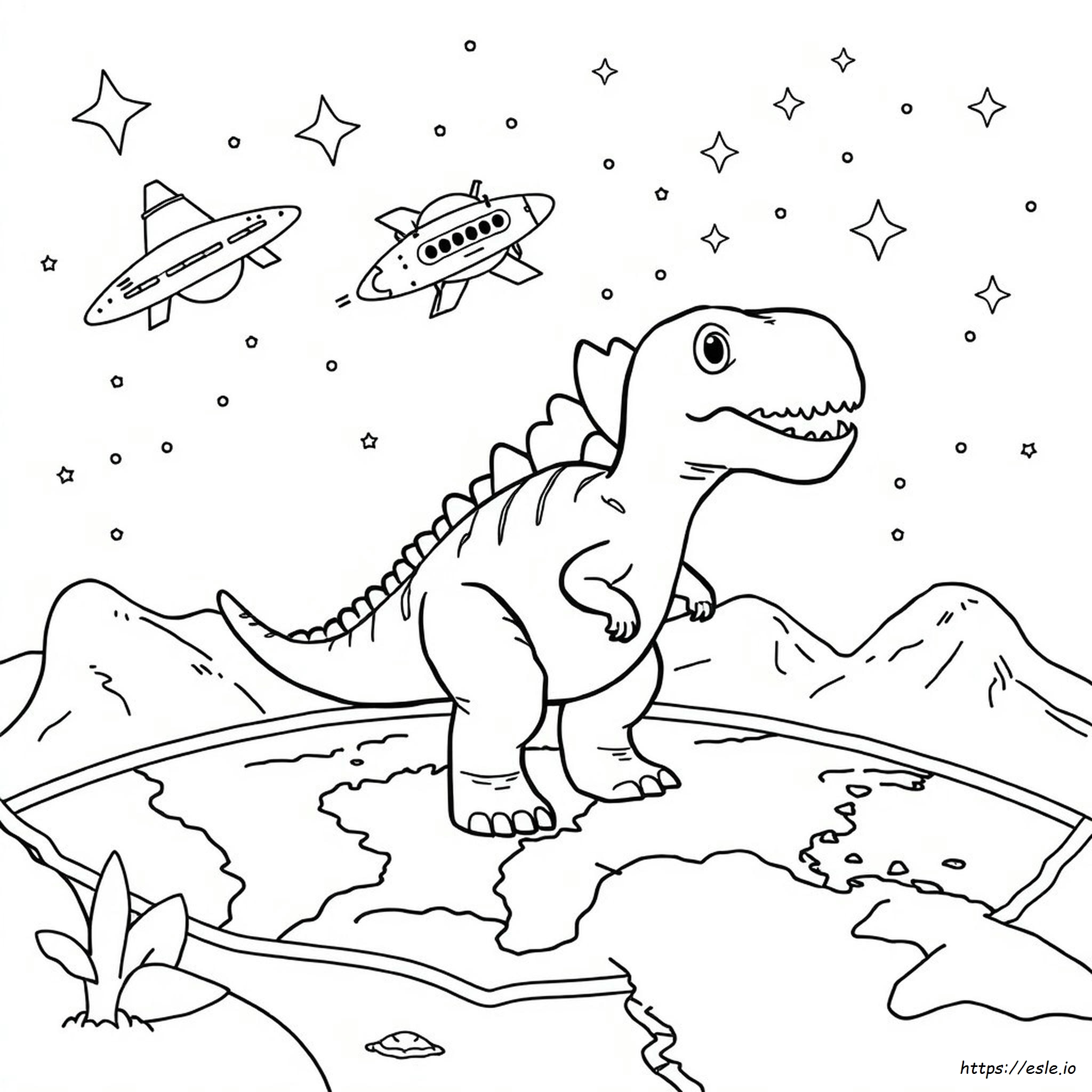 Among Us Dinosaurus Gambar Mewarnai