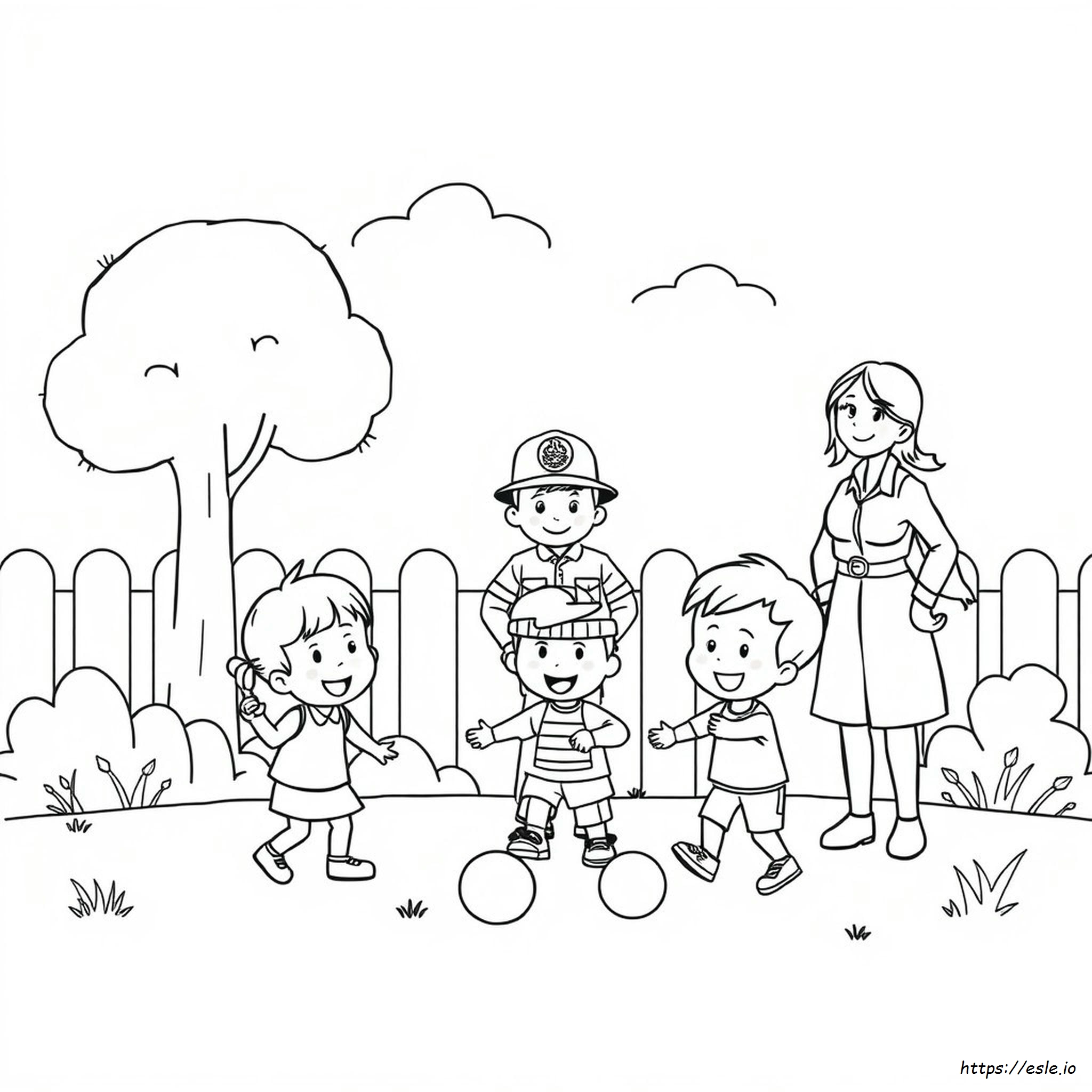Kindergarten Community Helpers Coloring Pages