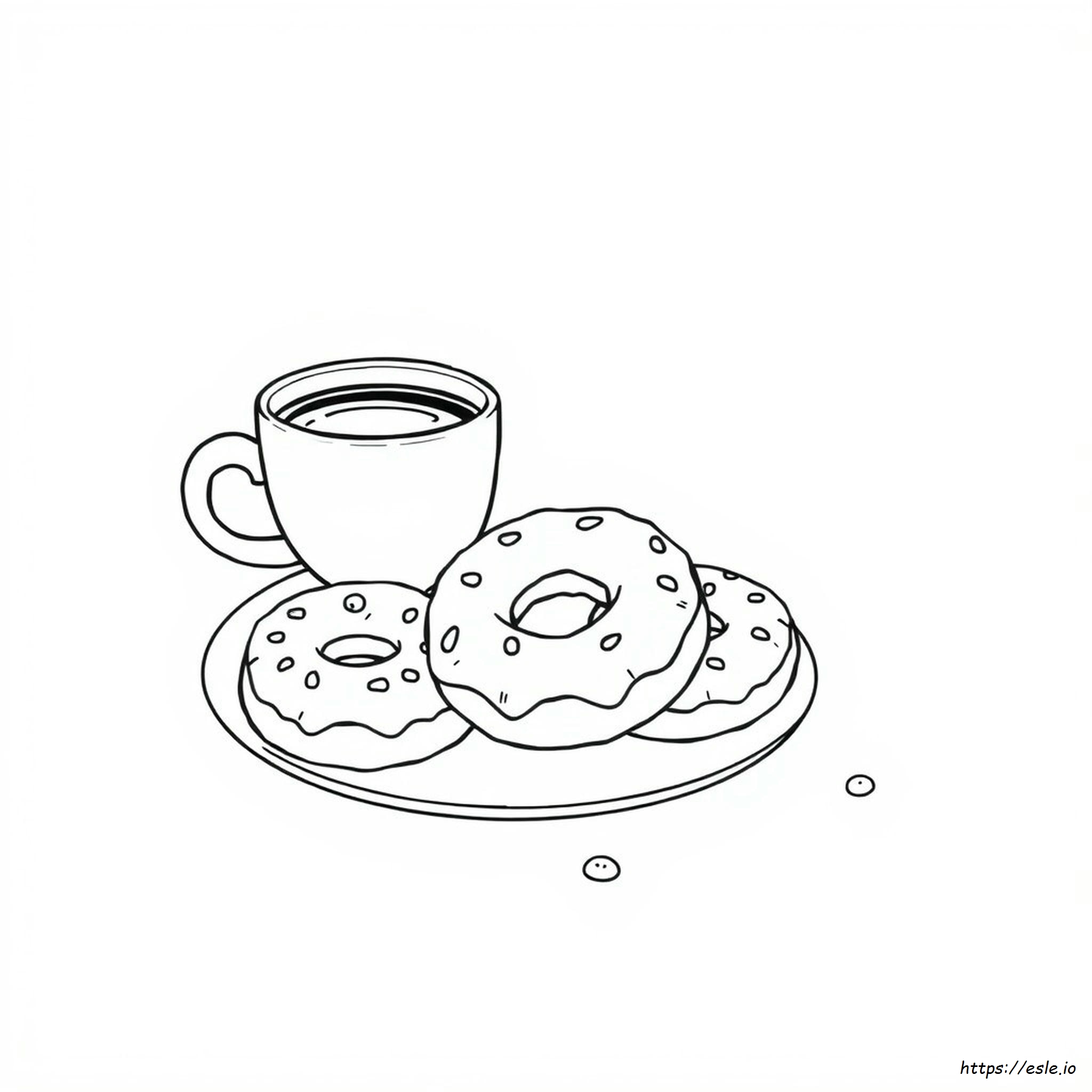 Donut Ausmalbild