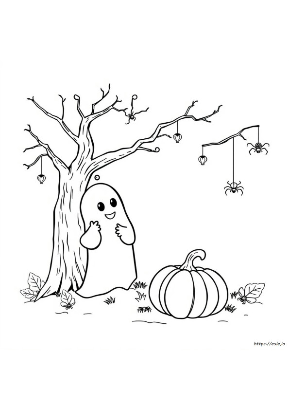 Söpöjä Halloween Värityskuvia Tulostettavaksi