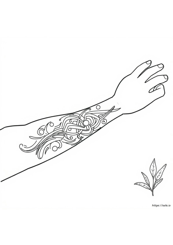 Tatuagem Tribal Para Colorir