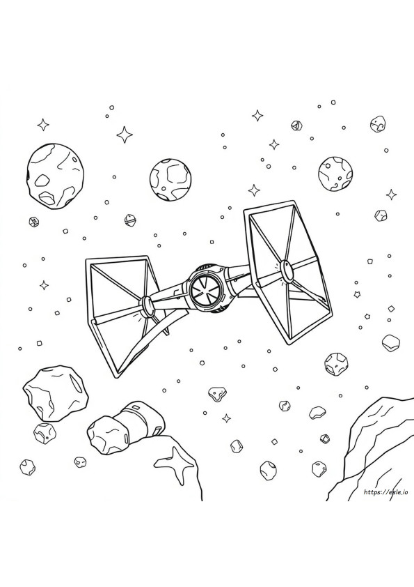 Tie Fighter Coloring Page