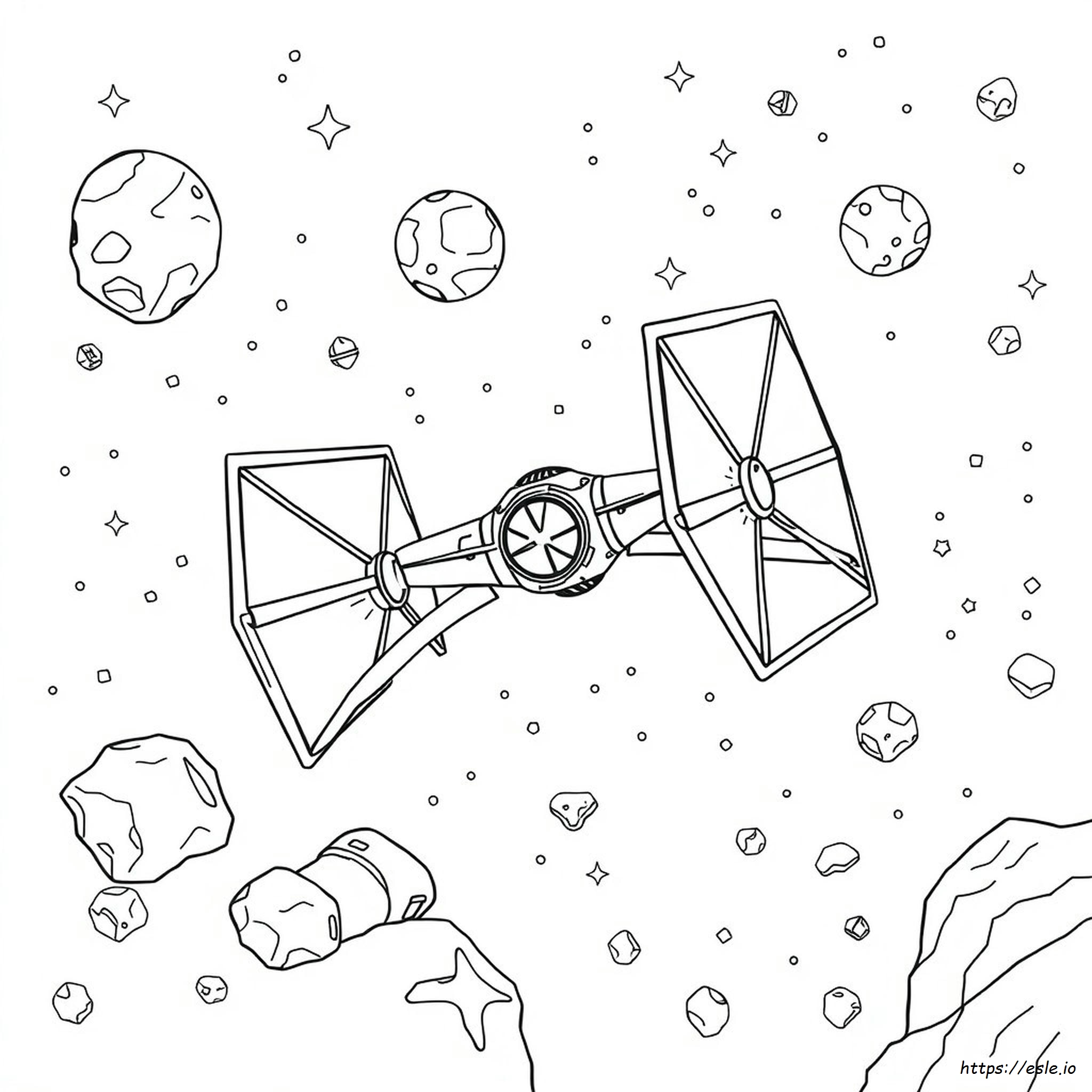 Tie Fighter Halaman Mewarnai