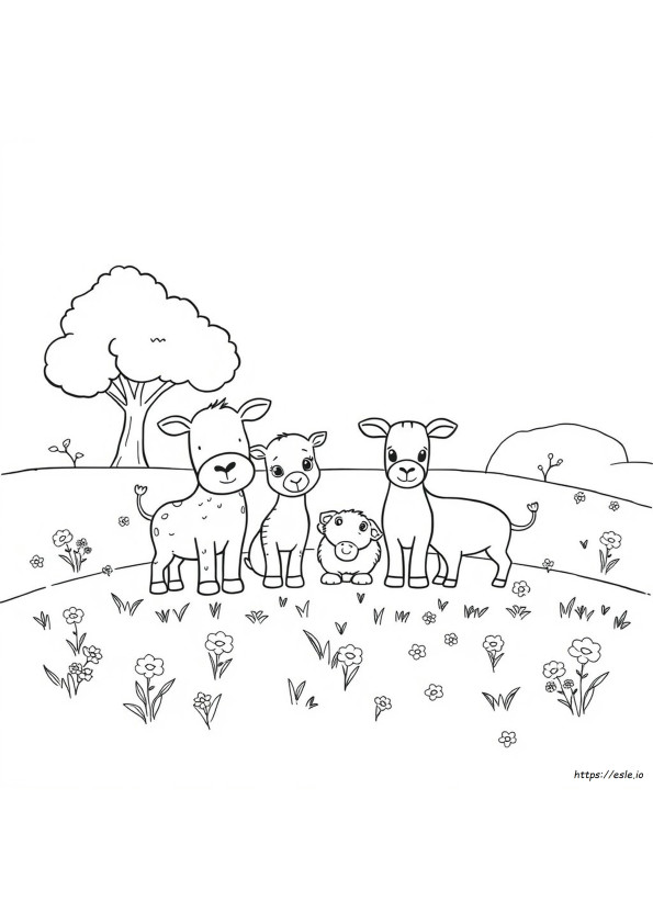 Free Colouring Sheets Animals