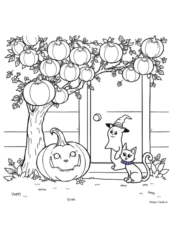 Preschool Halloween Coloring Pages For Kids