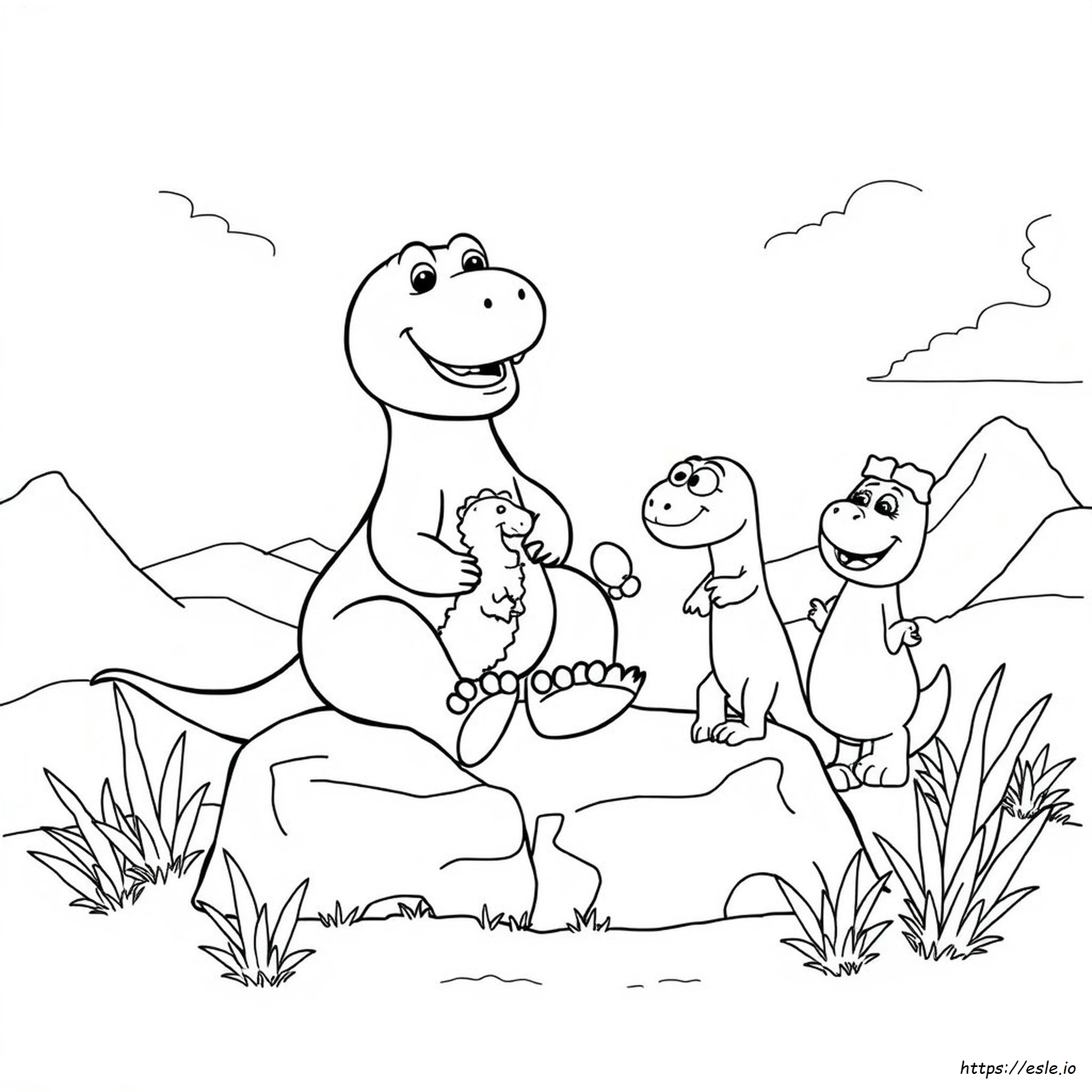 Barney Rubble Gambar Mewarnai