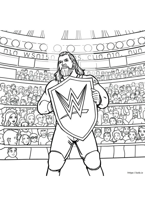 Scudo Wwe Disegni Da Colorare