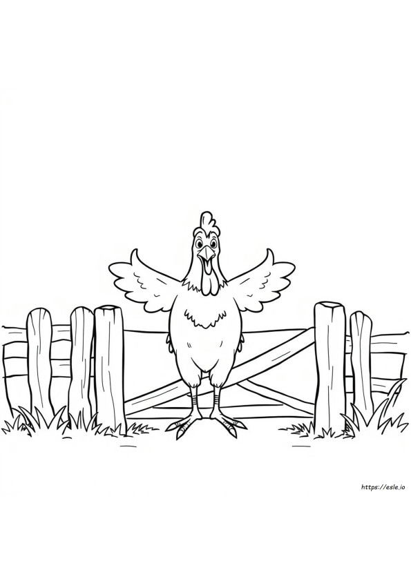 Interrupting Chicken Coloring Page
