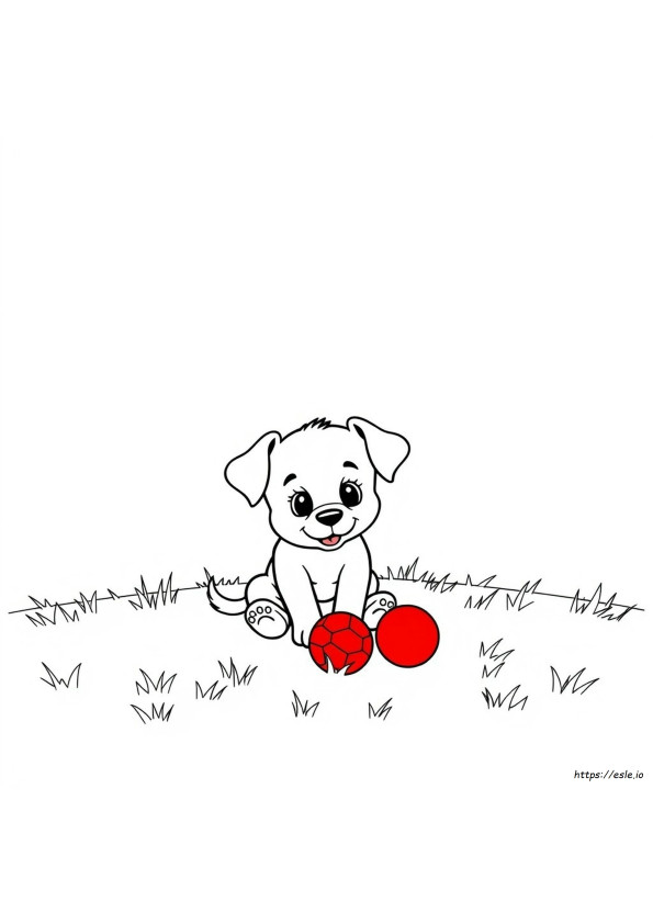 Cucciolo Carino Da Colorare Gratis