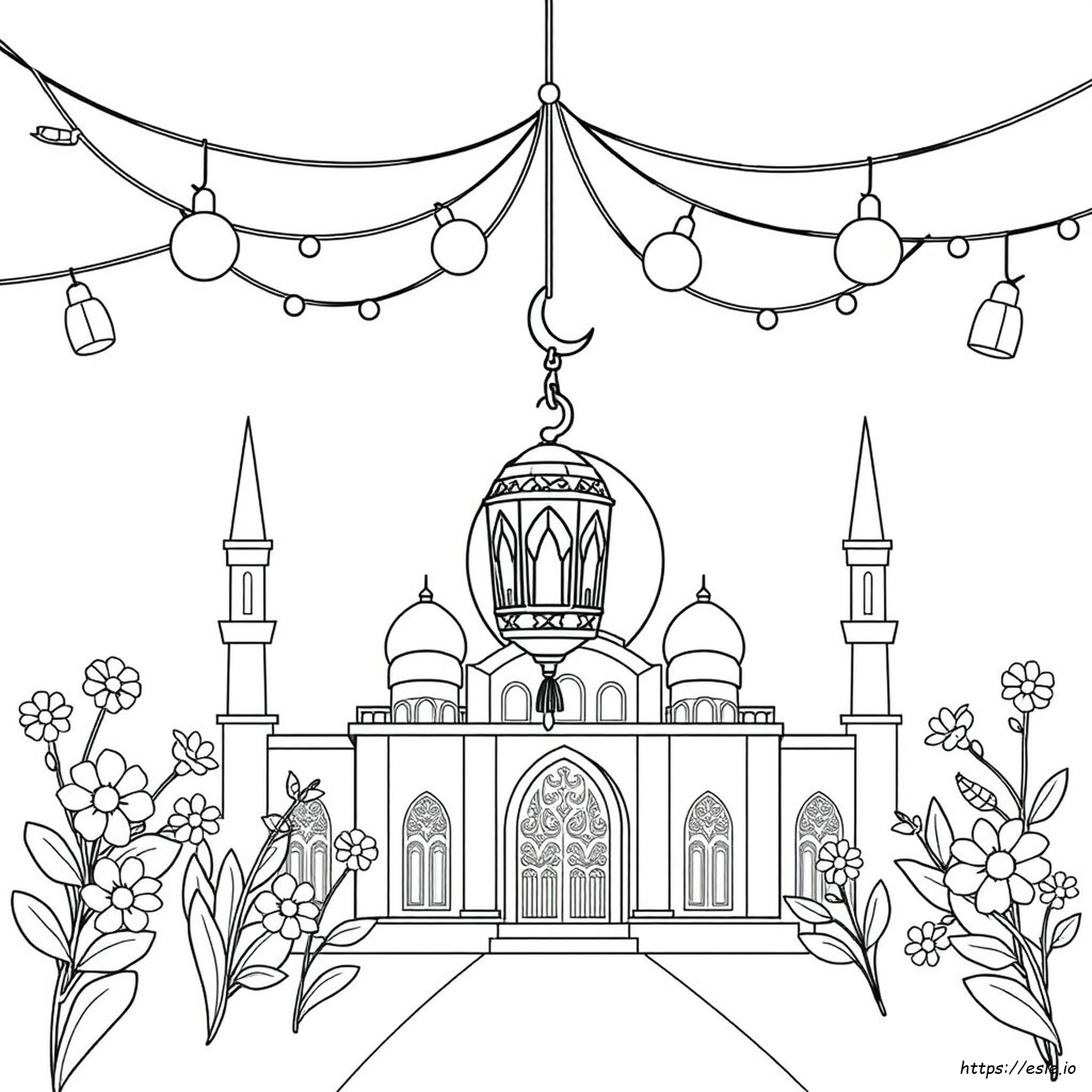 Ramadan Decoration Coloring Pages