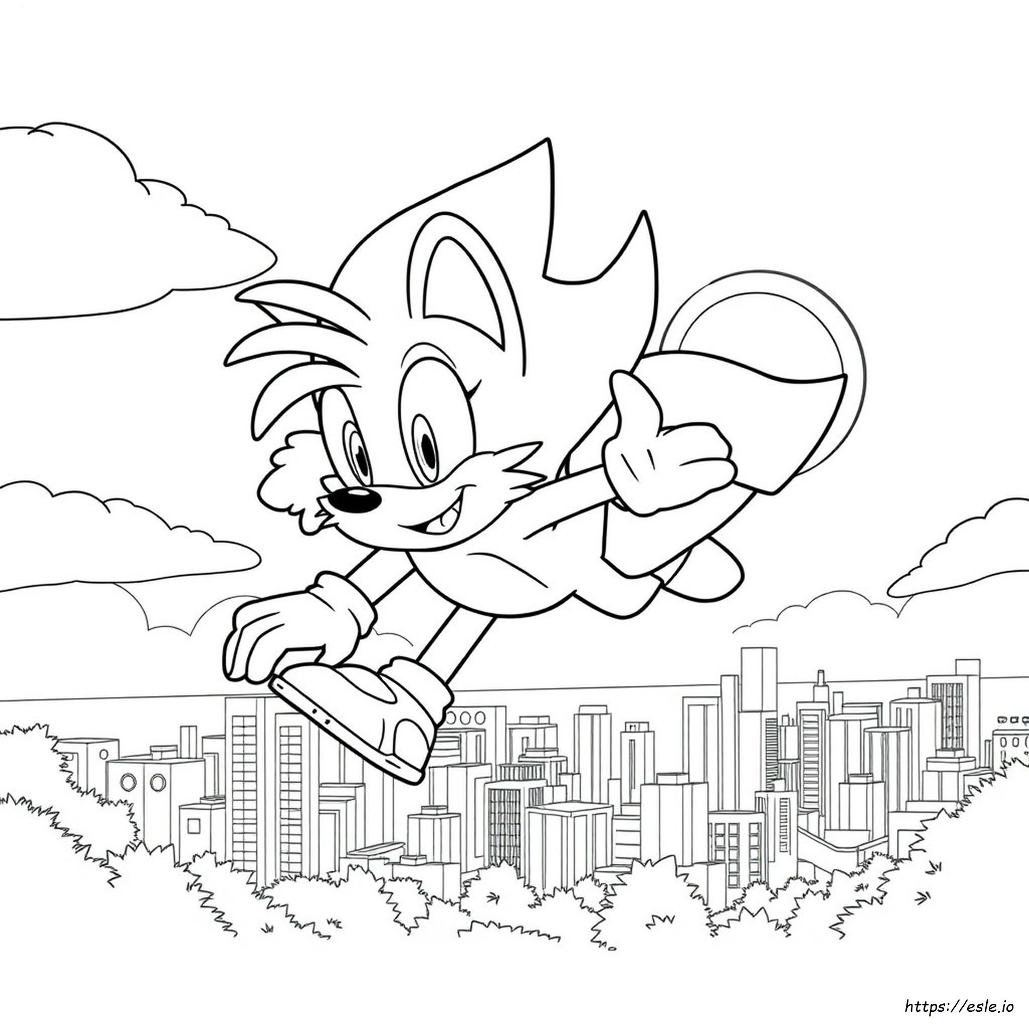 Tails Sonic The Hedgehog Movie Coloring Pages