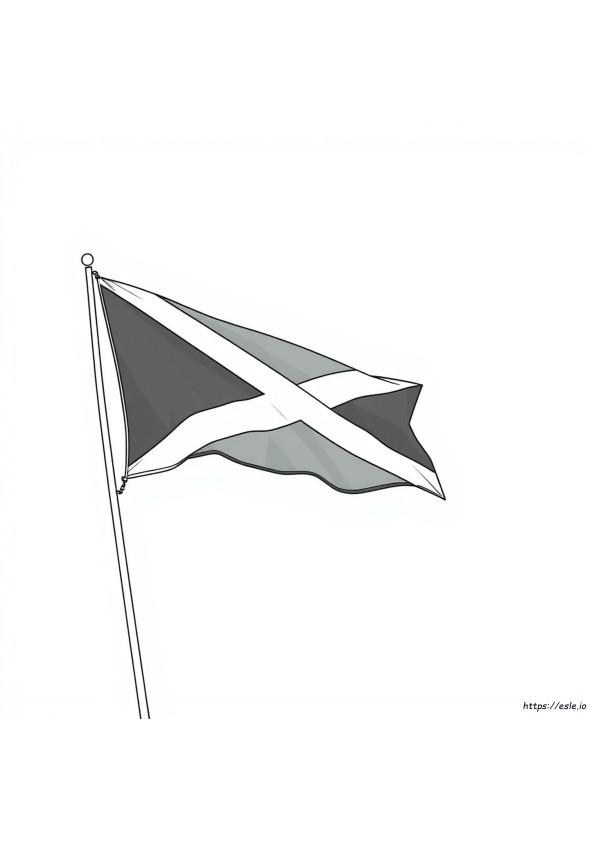 Jamaica Flag Coloring