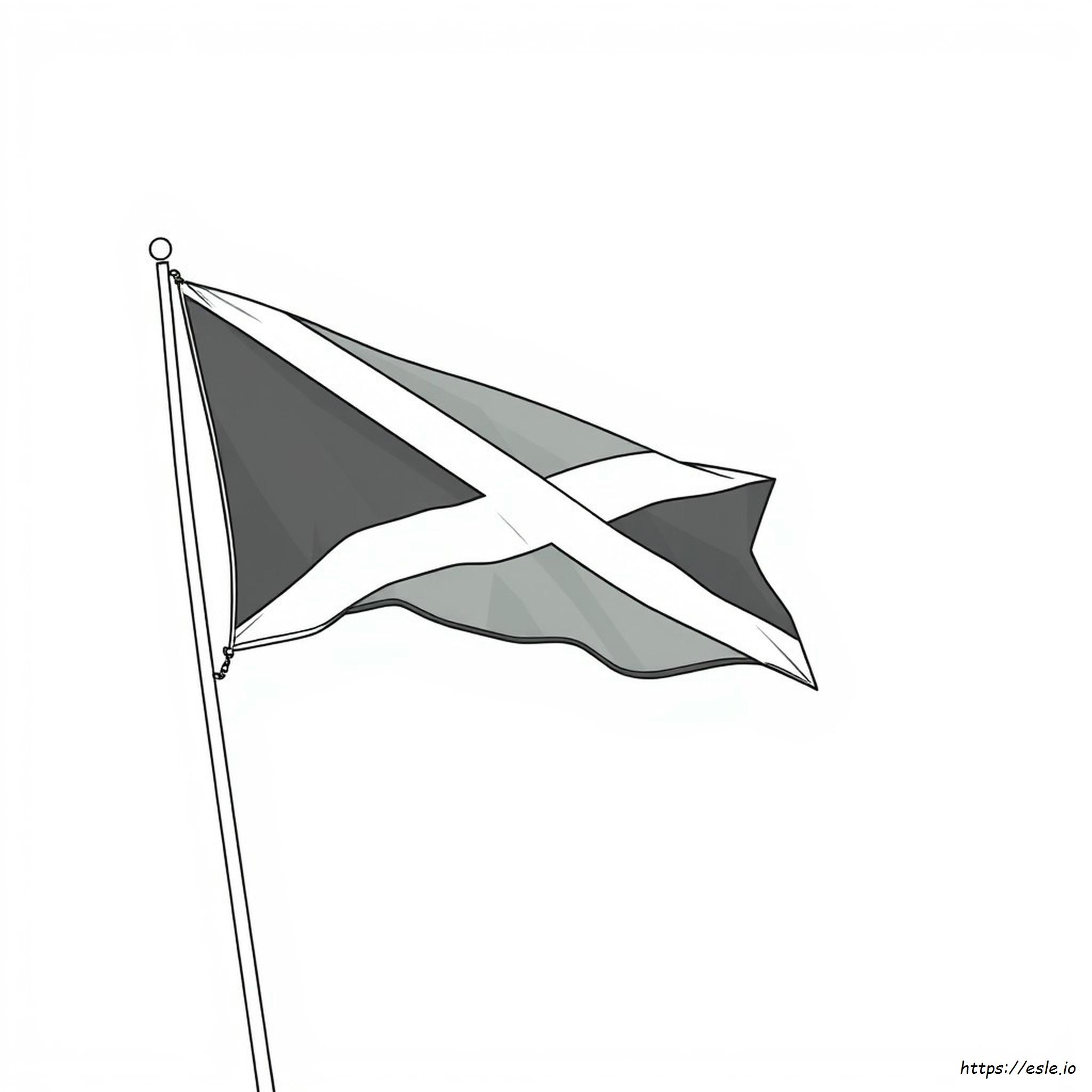 Bandera De Jamaica Para Colorear